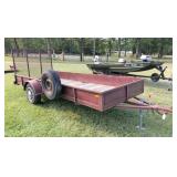 14 x 5 Chaparral  trailer w ramp & spare tire