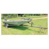 14ft WeldCraft bt, trailer, 18hp Tohatsu runs good