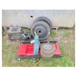 creeper, tire chains & wheels