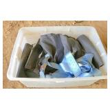tote of safety harnesses