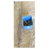 9 ft 3/8" chain w/hooks, 6 ft 3/8" chain w/hooks,
