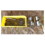 pipe wrenches, vise grip & ball valves