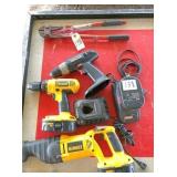 Dewalt & Coleman cordless & bolt cutters