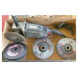 Craftsman grinder & (12) 7" discs