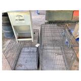 2-dog kennels & pet feeder