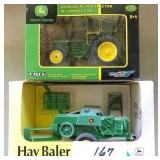 J D 4020 Tractor & Hay Baler