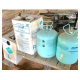 4-freon bottles (some freon in each)