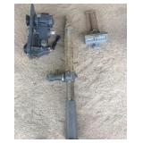 unused drill press parts: pole, head & viise