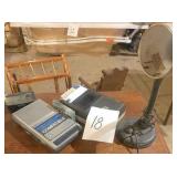Tape recorders & lamp (table sold separately)