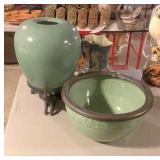 Asian decor-bowl, vase, pitcher *table not include