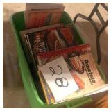 Box of cookbooks