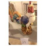 Home Interior Ceramic Rooster **table not included