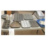 Cookware, Jello molds, muffin tins, & tassie tins,