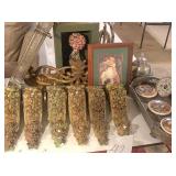 Decor: wall sconces (damaged), shadow box,