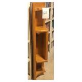 Wooden wall mount TV stand w/VCR/DVD holder