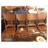 4-wooden chairs