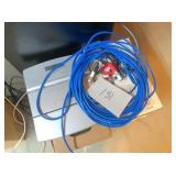 Electronics & cabeling under desk