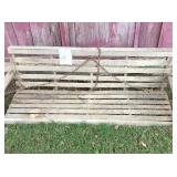 Wooden hanging swing