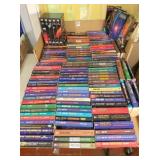 2 boxes of Star Trek books & VHS tapes