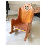 Wooden Child Rocker