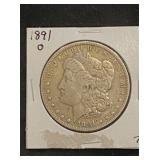 1891 O Morgan Silver Dollar