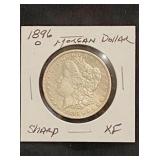 1896 O Morgan Silver Dollar