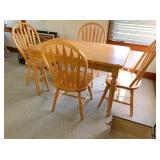 Table 47x29x29" H & 4) Chairs