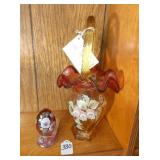 Fenton Pink Basket & Egg