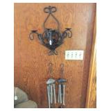 2-Chimes & Metal Candle Holder