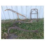 2 turning plows , 1 push plow & ?