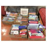 5 boxes of books & VHS tapes