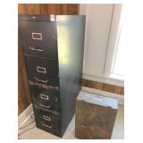 Metal 4-drawer cabinet & file box