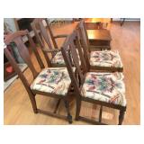 3- Dining chairs & captain chair