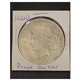 1922 D Silver Peace Dollar