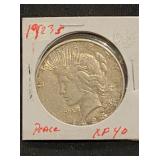 1923 S Silver Peace Dollar