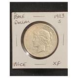 1923 S Silver Peace Dollar
