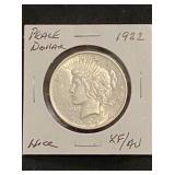 1922 Silver Peace Dollar