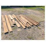 lumber: 4x8 lattice9 cedar 4x4x 9 ft, misc 1x8
