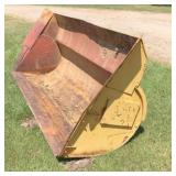 large loader bucket 9 ft x 4 ft
