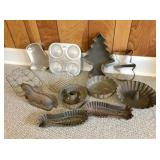 Antique baking molds & misc baking molds