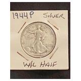 1944 P Walking Liberty Silver Half Dollar