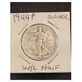 1944 P Walking Liberty Silver Half Dollar