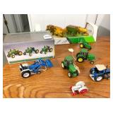 Group of Toy Tractors