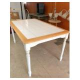 Tile top table 60x36" H