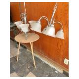 Small Decor Tables & 2-Hanging Light Fixtures