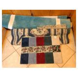 Piece of carpet 66" x 45" & small rug