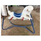 small 1960s vintage rocking horse