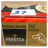 20 rnds 357 mag 158gr JHP