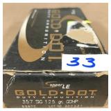 50 rnds 357 SIG 125gr GDHP