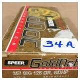 50 rnds 357 SIG 125gr GDHP